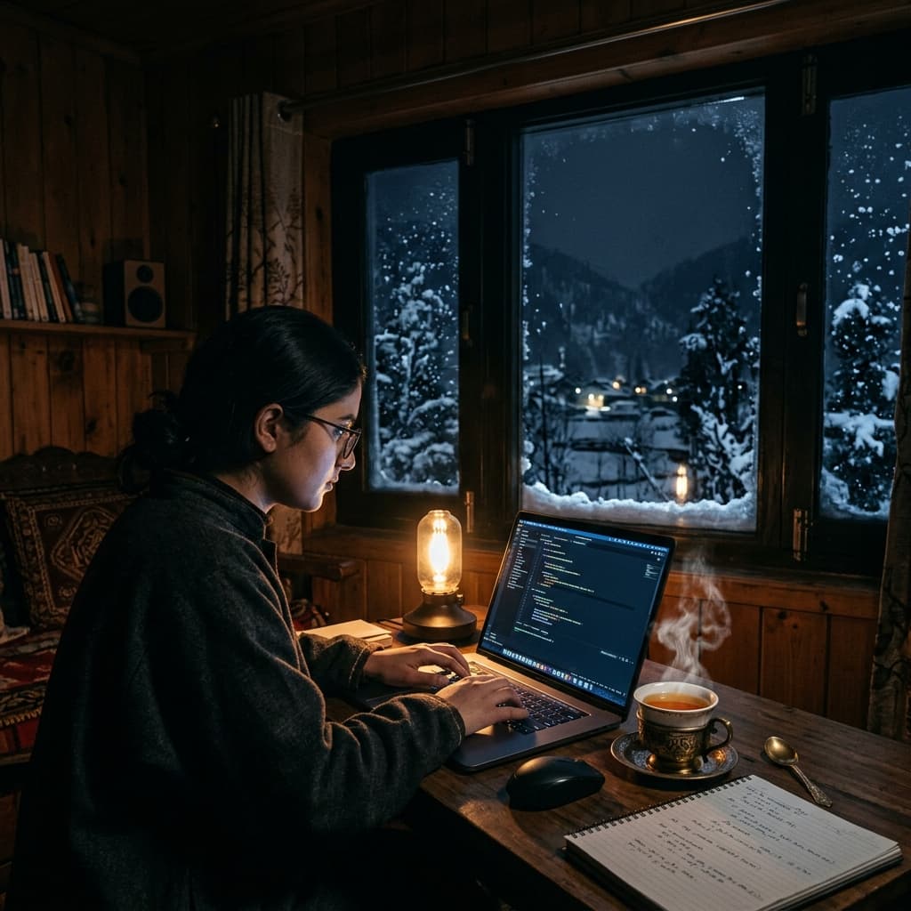 The 3 AM Edge: Why Building in Kashmir is an Unfair Advantage